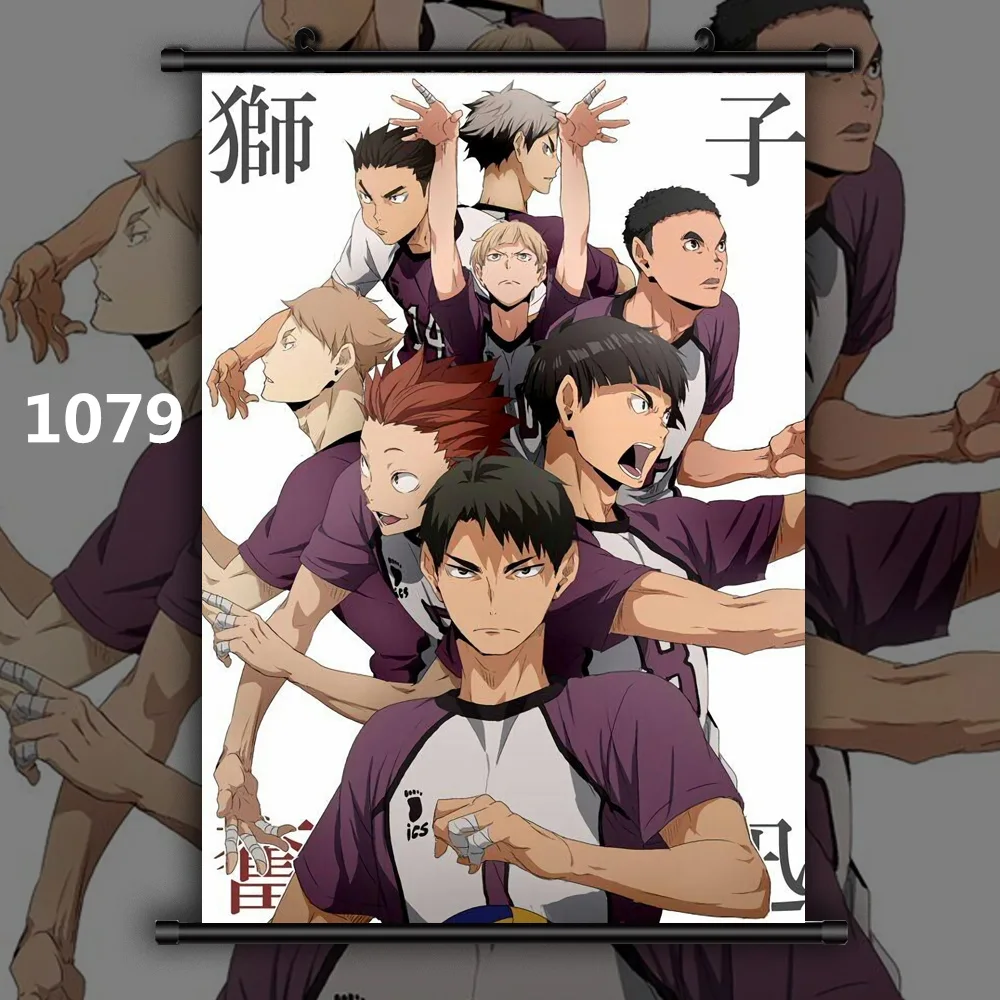 Художественный плакат на холсте с изображением Аниме Haikyuu Shoyo Tooru Koushi настенный и