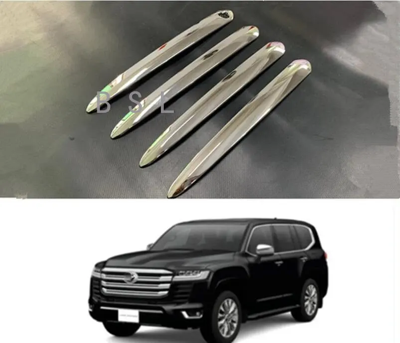 

4 шт., хромированные накладки на дверную ручку для Toyota Land Cruiser 300 LC300 2021 2022 ABS