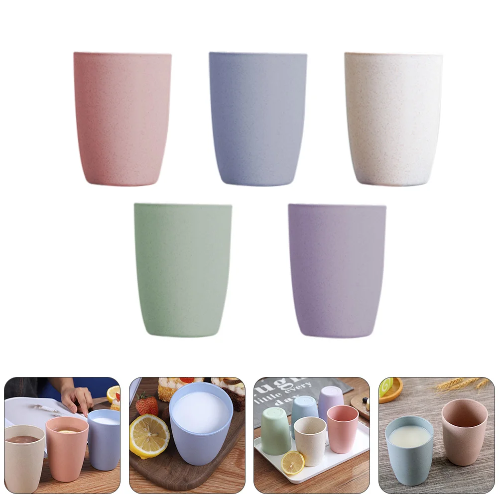 5Pcs Simple Practical Multifunctional Strong Water Cups Cups Cups for Home