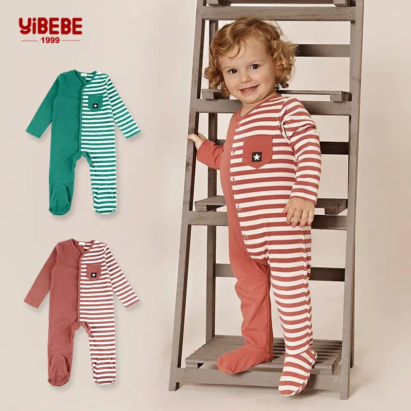 Оригинальные детские хлопковые комбинезоны одежда для сна комбинезон с длинным