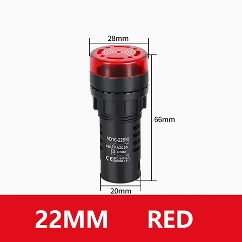 Световой индикатор Flash buzzer AD16-22SM