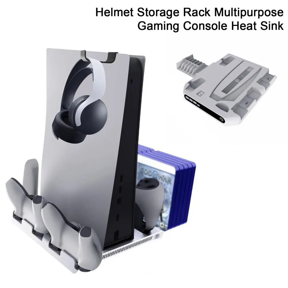 

Cooling Fan Bracket 650mA Handle Holder with Disc Storage Helmet Headset Mount Easy Installation DC 5V3A Cooling Fan Base