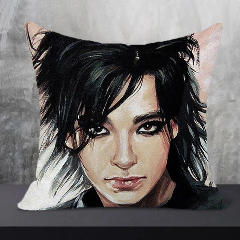 Квадратные двухсторонние наволочки с принтом Билла каулитца, чехол для мебели, наволочка 45*45, наволочки