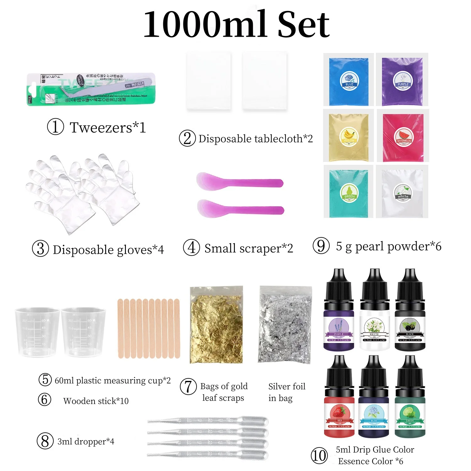 Набор клея для эпоксидной смолы 500/1000 мл 1:1