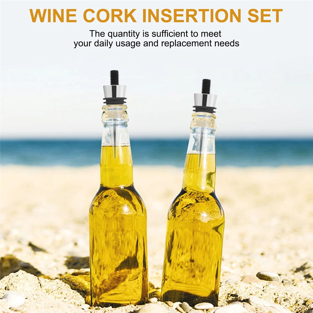 16-х предметная металлическая пробка пустая винная комплект многоразовых вставок