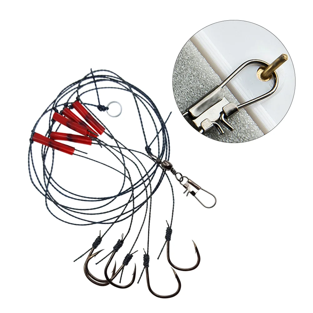 

One Set of Fishing Hooks Anti-wind Carbon Steel Fishing Tackle Fly Fishing Hook Set for Stream