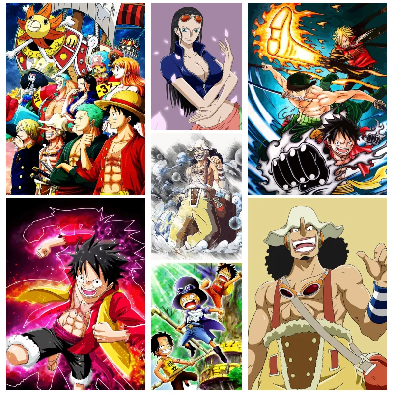 

Картина на холсте классическая цельный аниме фигурка обезьянки D Luffy Nami роспись Декоративная картина настенное искусство для украшения веч...