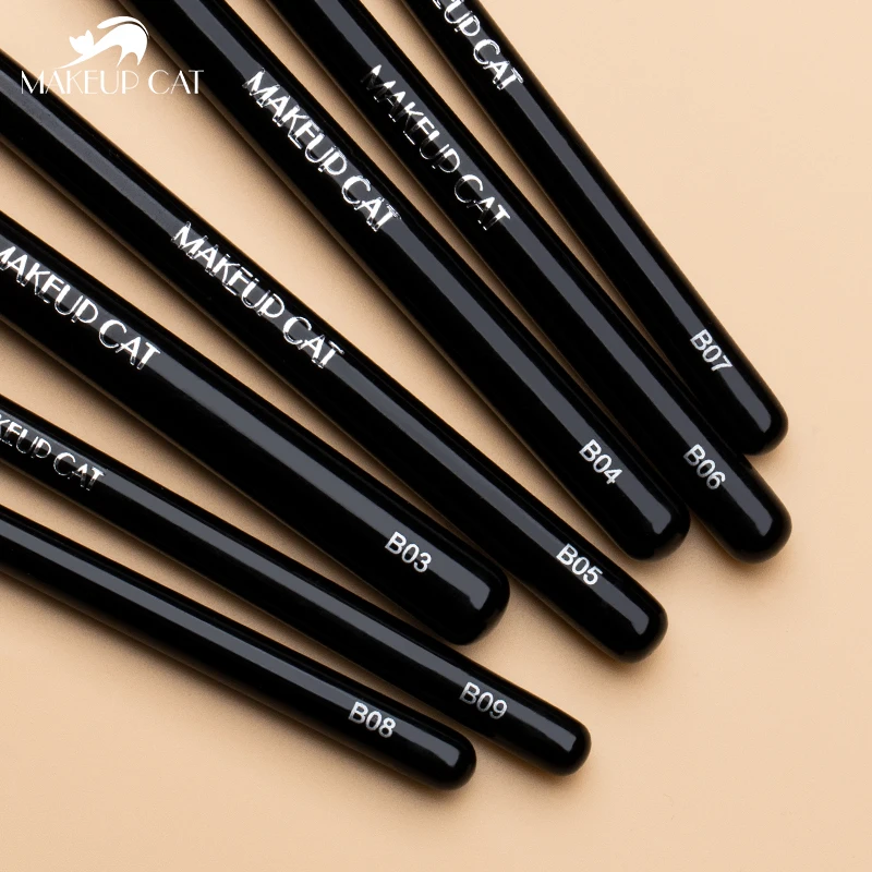 Косметическая Кисть для макияжа Cat-9 шт. синтетических искусственных
