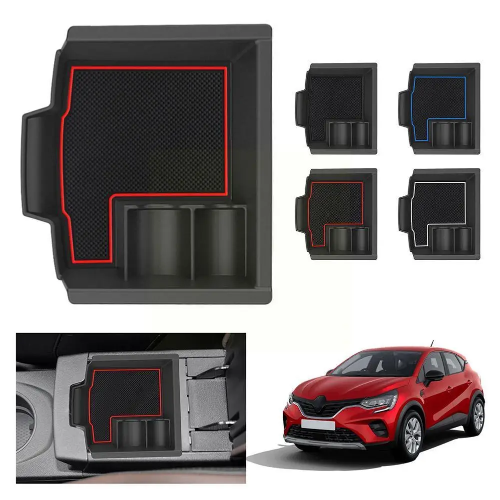 

For Renault Captur 2 2021 2022 Car Armrest Box Storage 2 Interior Container Captur Central Auto 2022 Control Accessories E3Z6