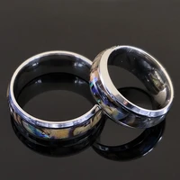 new fashion silver color stainless steel ring for women jewellery shell couple rings women jewelry anillos mujer r7s08