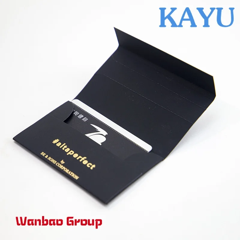 

Custom Rubbery VIP Member Card Paper Envelope UV Spot Gift Card Packaging Envelopes