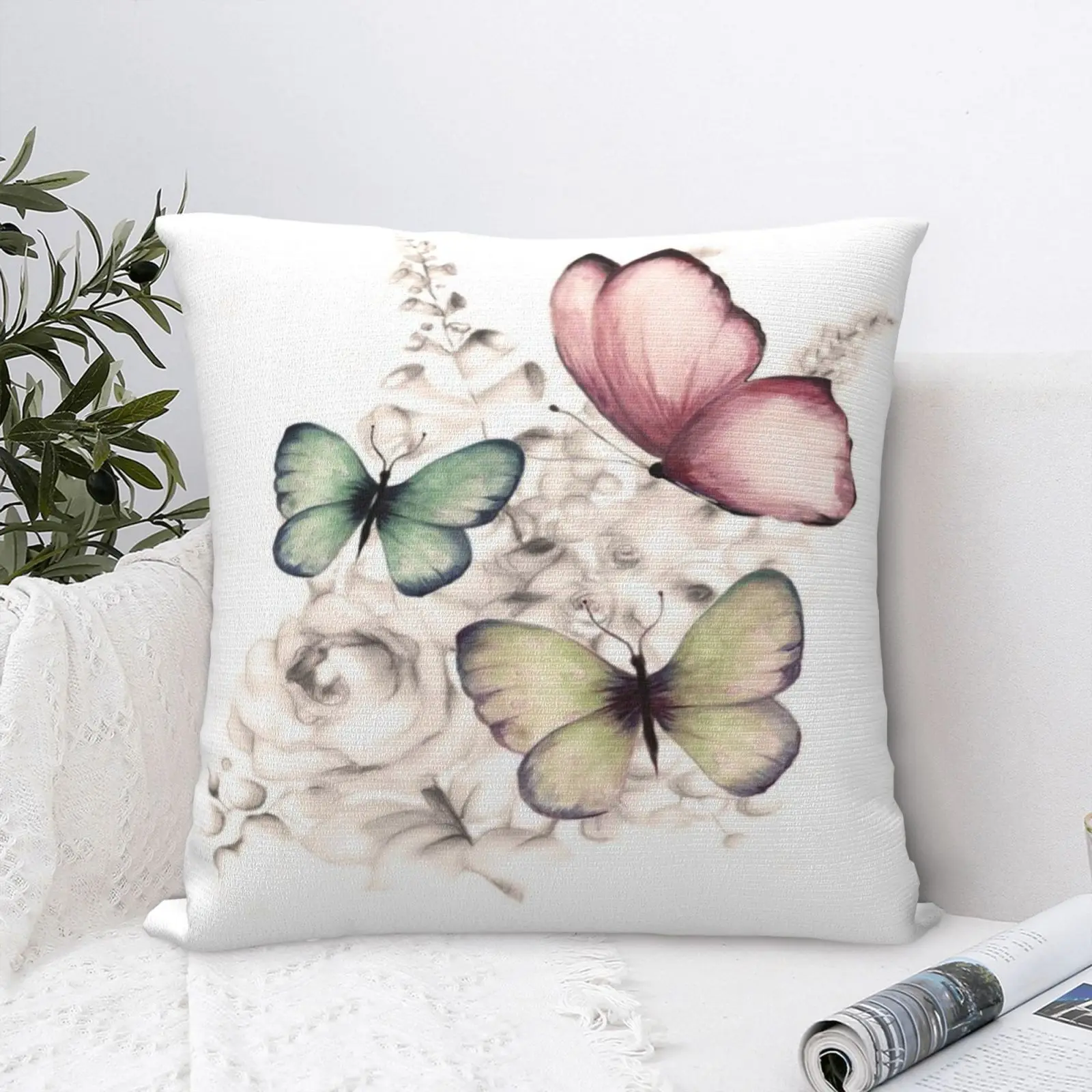 

Бабочка цветок 1 Подушка Чехол аниме Подушка декоративная гостиная большая подушка чехол s для подушек подушка дакимакура наволочки для под...