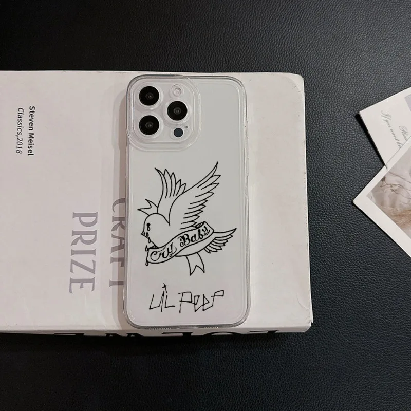 Фото Противоударный чехол для iPhone 17 16 15 11 12 14 13 Pro Max Mini X XS XR 7 Plus 17E Air с дизайном Lil Peep Hellboy Love №3