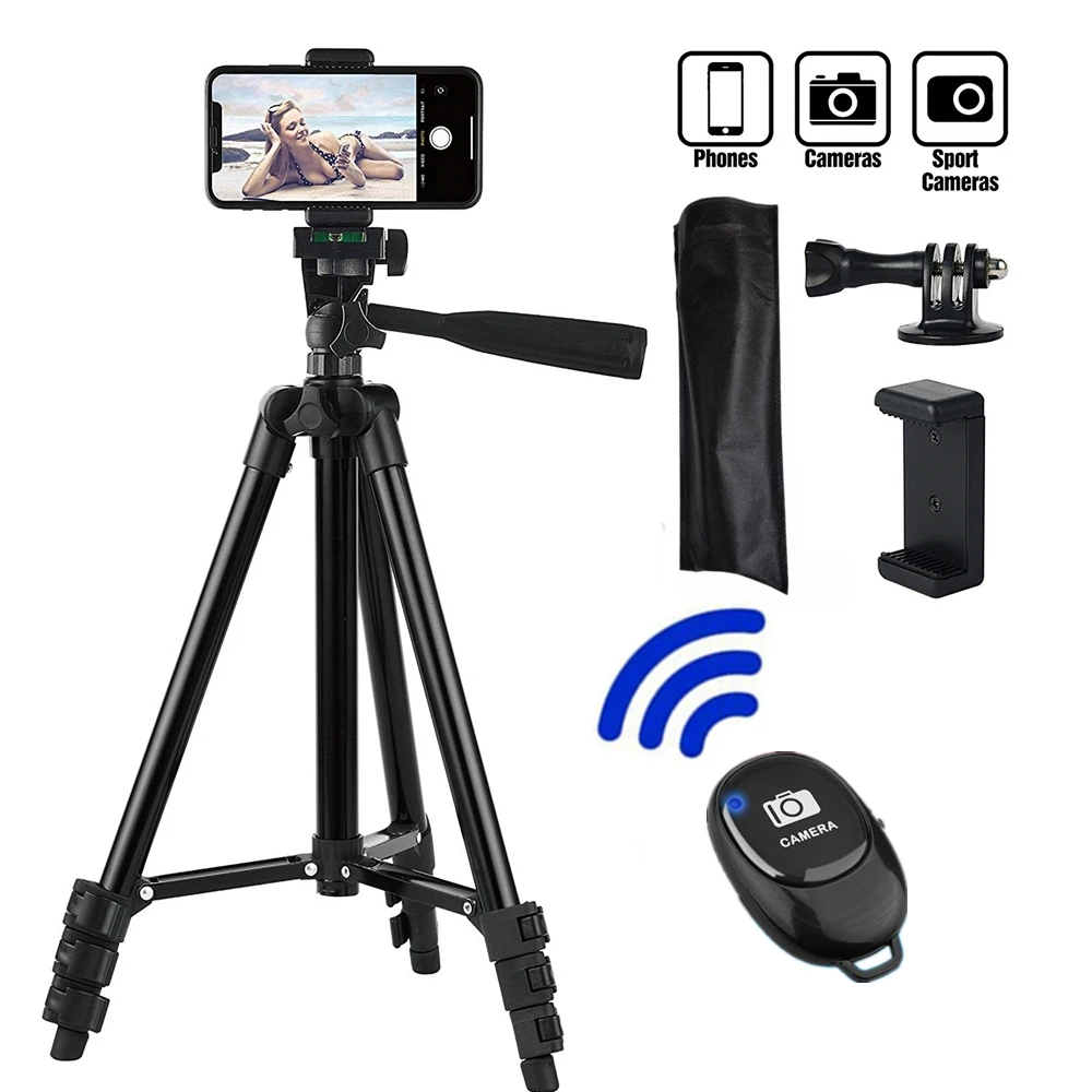 Enlarge Smartphone Tripod Cellphone Tripod For Phone Tripod For Mobile Tripie For Cell Phone Portable Stand Holder Selfie Picture