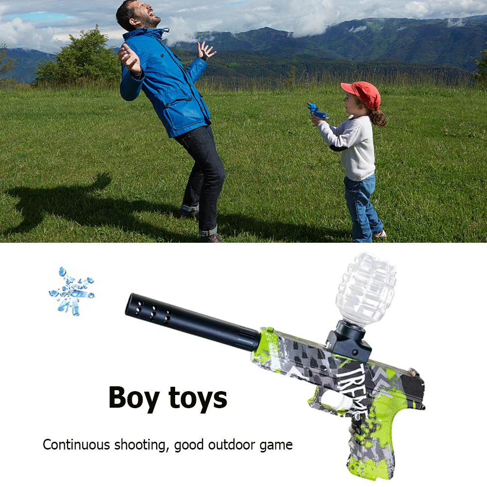 

607B Model Kids Toy Electric Splatter Gel Ball Blaster and 5000 Water Beads Outdoor Activities Shoot Team Game Toys