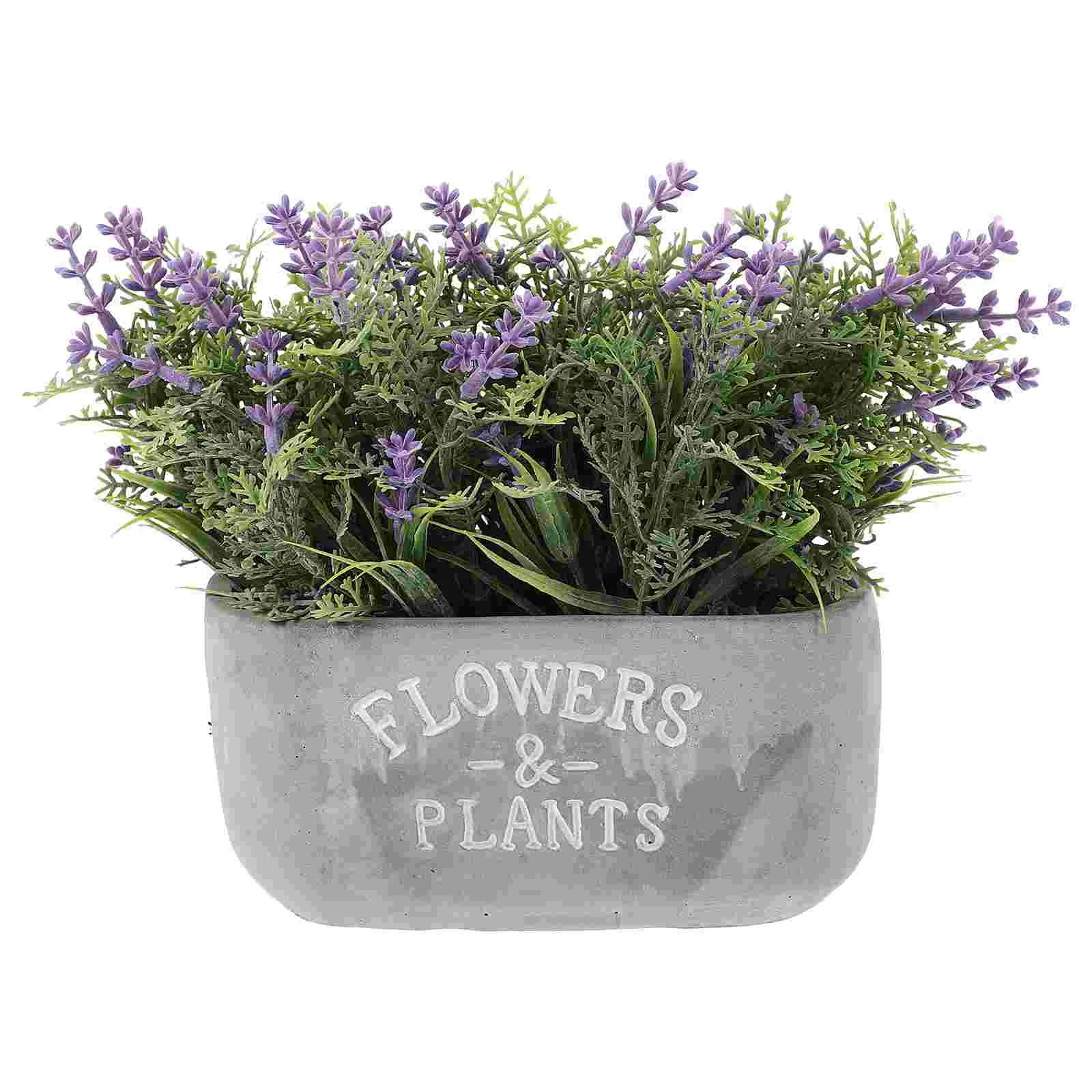 

Lavender Potted Faux Artificial Fake Flowers Flower Purple Centerpieces Floral Arrangements Table Bouquets Realistic Planter
