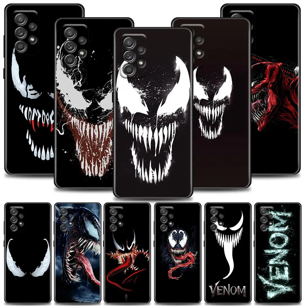 

Phone Case for Samsung A01 A02 A03s A11 A12 A13 A21s A22 A31 A32 A41 A42 A51 4G 5G Case Fundas Capa Anime Marvel Venom Spiderman