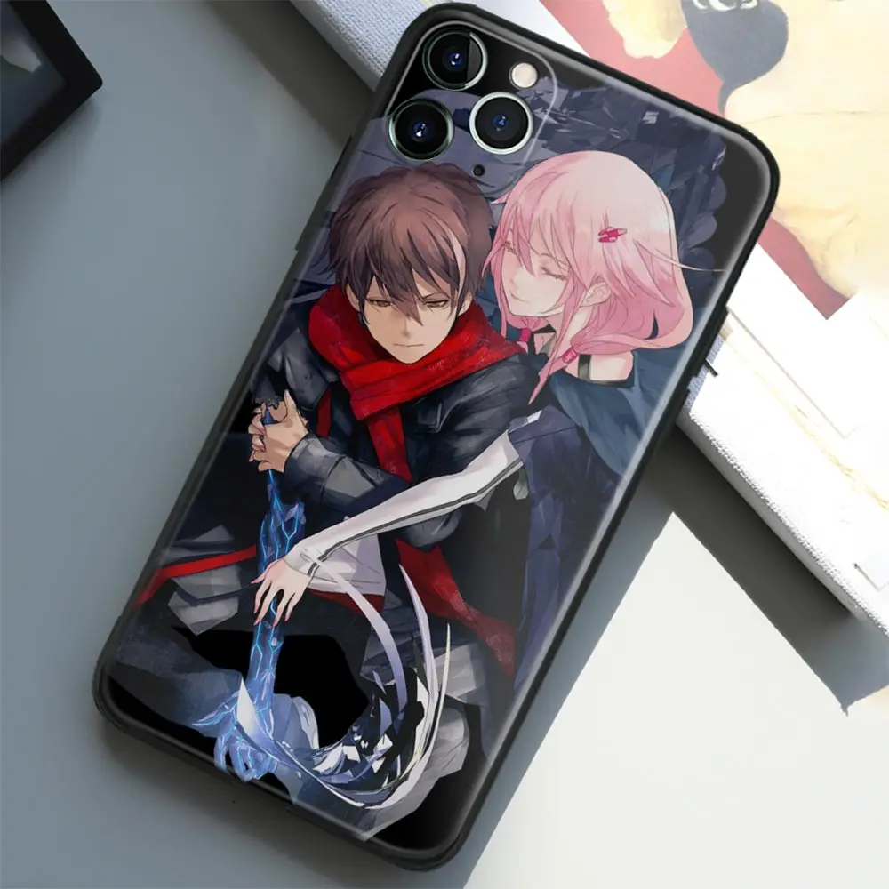 Guilty Crown Shu and Inori аниме закаленное стекло чехол для телефона iPhone SE 6s 7 8 Plus X XR XS 11 12 13