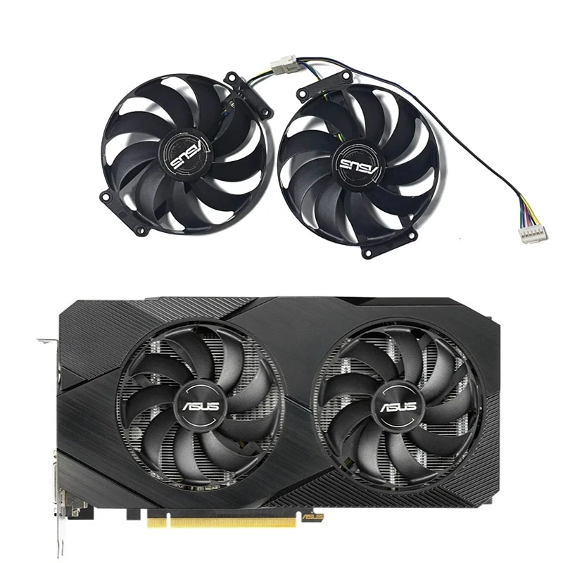 Охлаждающий вентилятор для видеокарты ASUS GTX 2060 1660Ti Dual EVO OC RTX2070 |