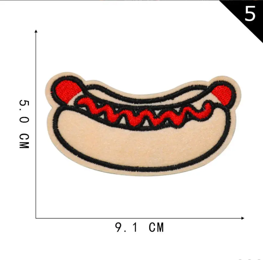 40 скам 10 шт. нашивки для гамбургеров вышитая одежда шляпа сумка материал ремонта