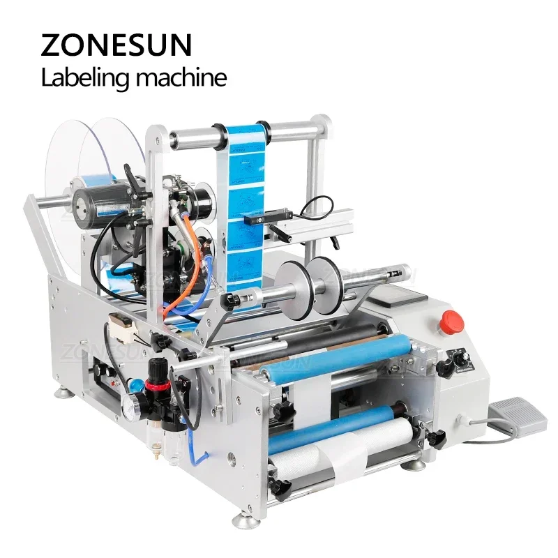 ZONESUN LT190 Этикетировочная машина для круглых бутылок по индивидуальному заказу