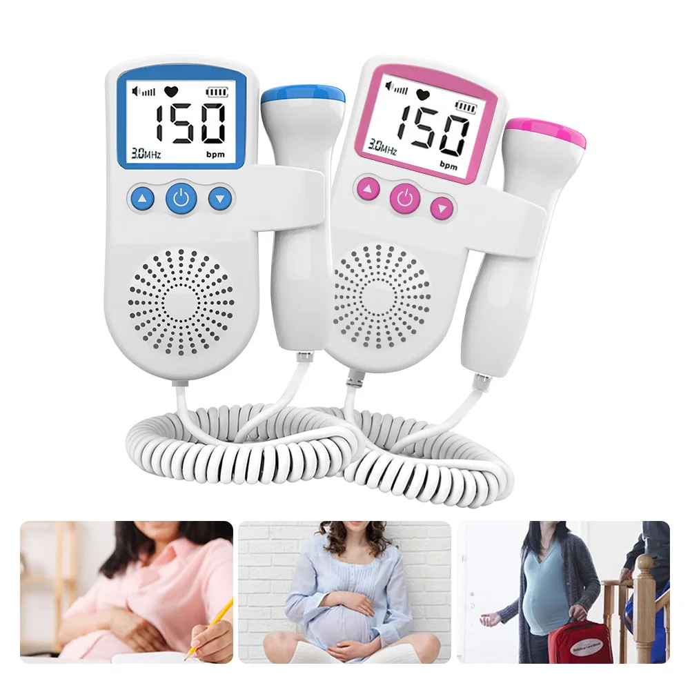 

Портативный ультразвуковой допплер, мониторинг плода, электронный монитор для ребенка, монитор для сердца с ЖК-дисплеем, без радиации, мони...