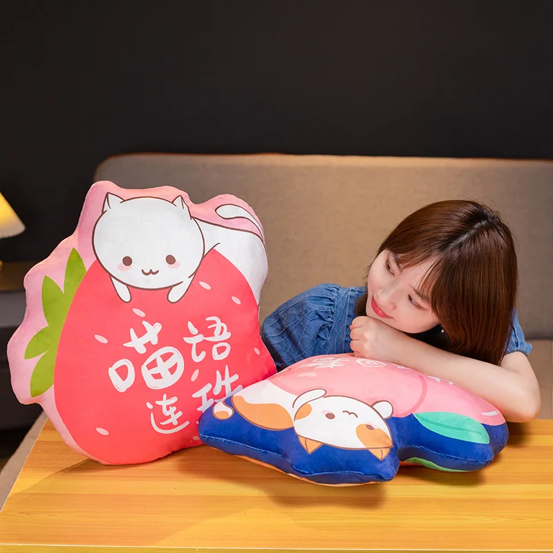 

Super Cute Cat Plush Pillow Lovely Animal Sleep Cushion Stuffed Soft Sofa Bed Creative Pillows Best Gift For Girl Kid Child