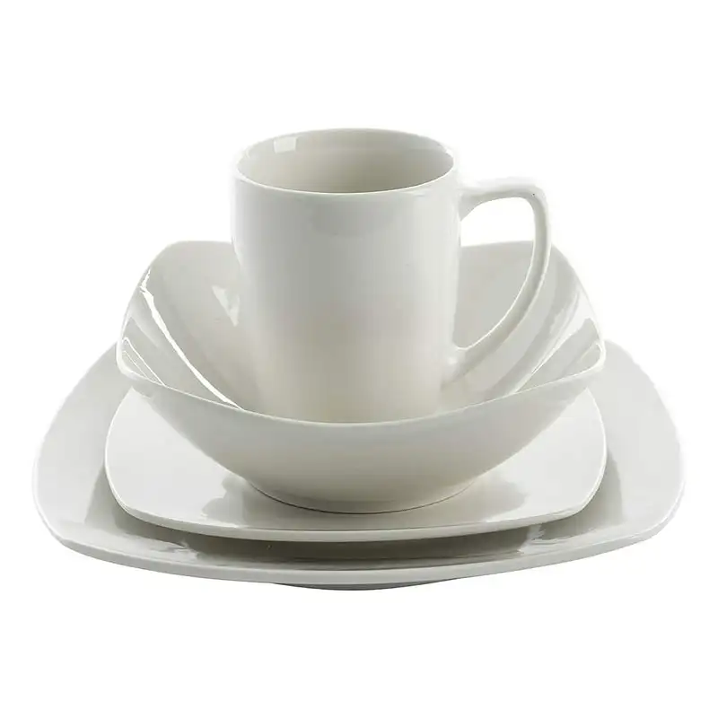 

Buffet ware 16 Piece Dinnerware Set in White