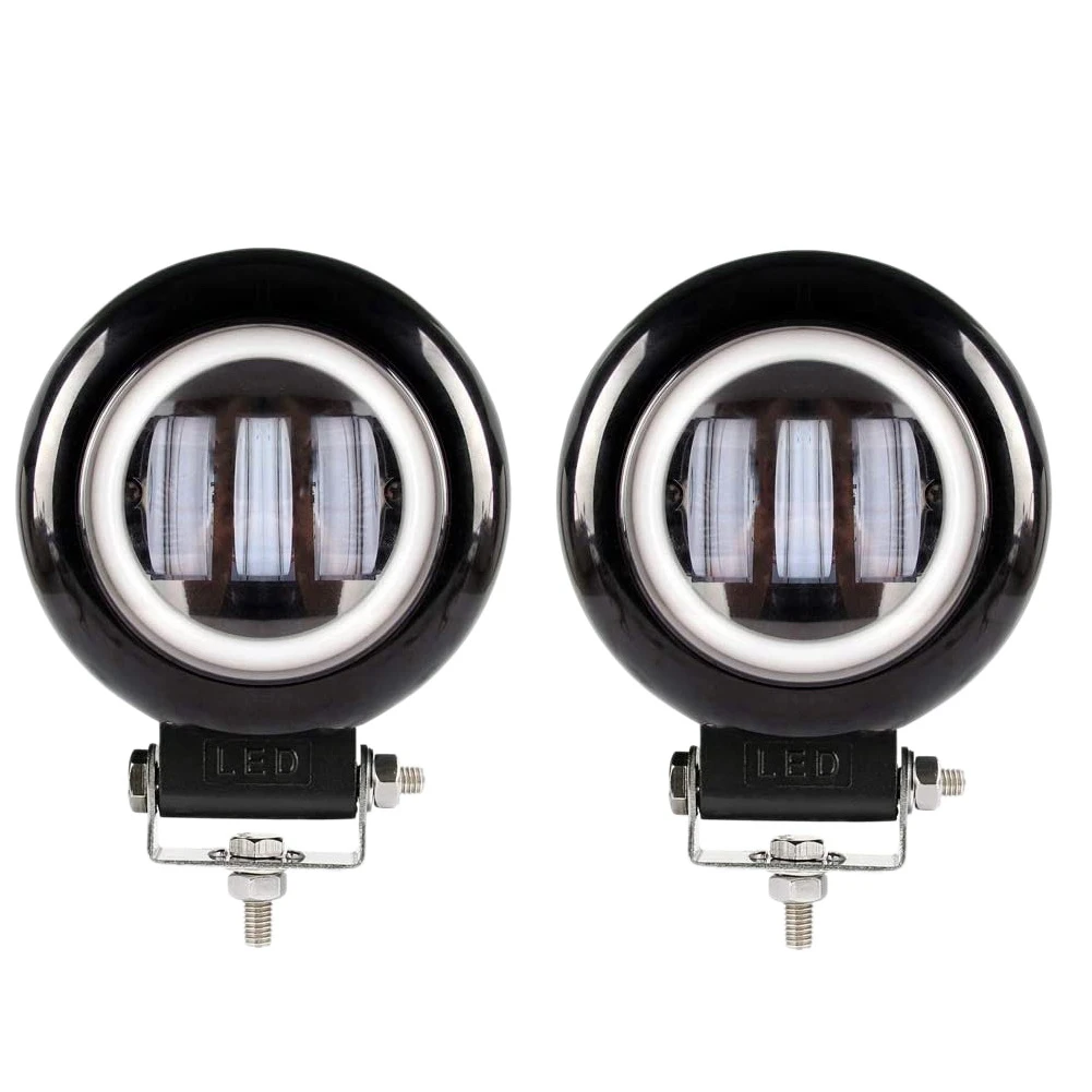 

2Pcs 6D Lens Round LED Work Light Headlight for Car ATV SUV UTV Trucks Offroad Motorcycle Driving Lights