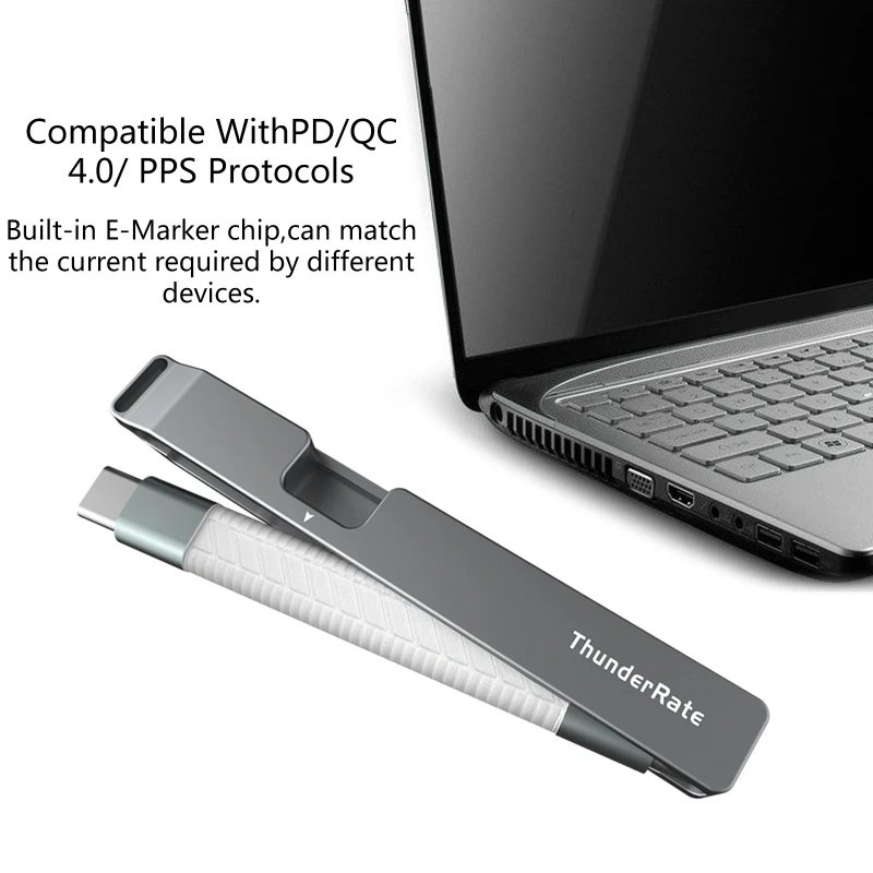 

USB 3. 0 Gen3 кабель для передачи данных PD 4,0 ВТ 5A Быстрая зарядка USB C к Type C кабель 4 4K @ 60 Гц кабель USB Type C 40 Гбит/с