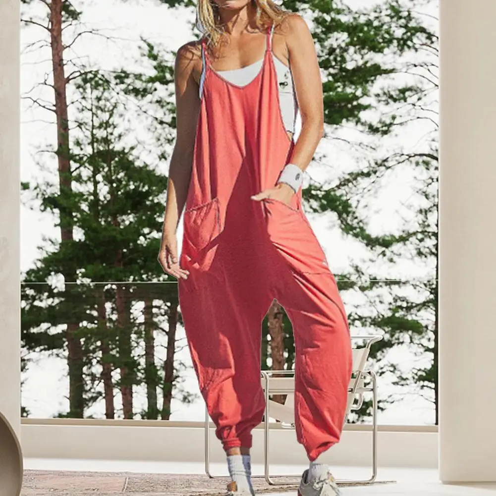 

Suspender Pants Long Trousers Women Overalls Siamese Pants Women Casual Pants