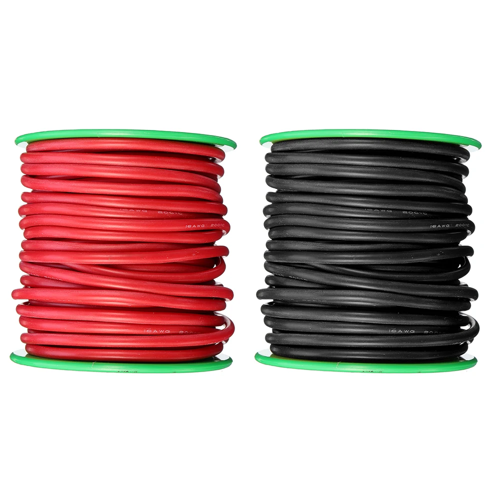

15m 16AWG Soft Silicone Line High Temperature Tinned Copper Flexible Cable Wire