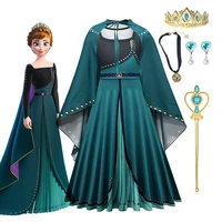 disney frozen 2 princess dress for girl carnival childrens birthday party clothing kids fancy cosplay anna queen costume