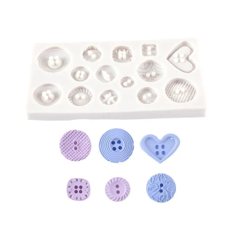 Силиконовая кнопка для рукоделия форма помадки шоколада печенья |