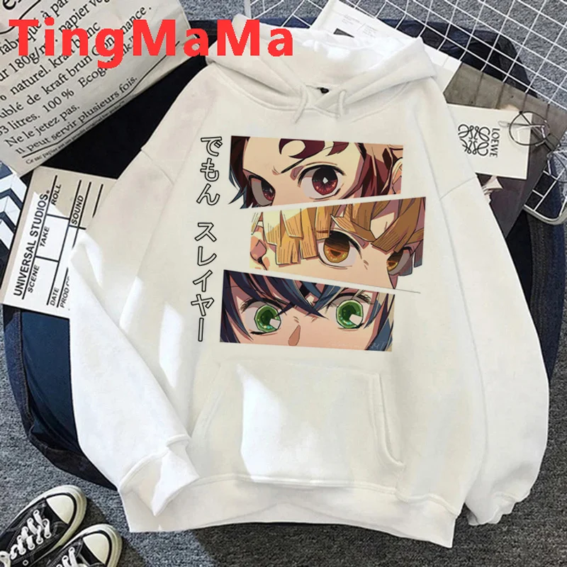

Demon Slayer Tengen Uzui Tanjiro Kamado Nezuko hoodies men Korea hip hop men clothing Oversized harajuku