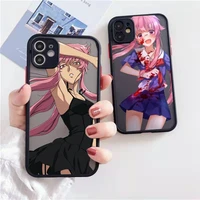 mirai nikki anime phone case matte transparent for iphone 7 8 11 12 13 plus mini x xs xr pro max cover