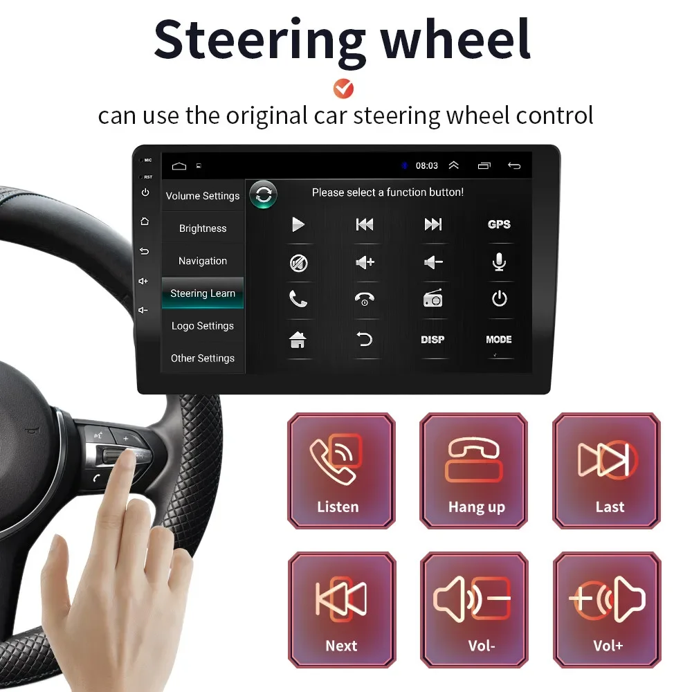 Автомобильный мультимедийный плеер с GPS-навигацией Android для Jeep Dodge Coolway 2012-2020