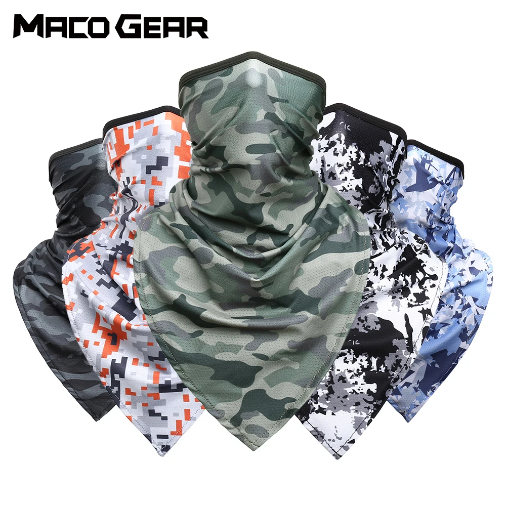

Tactical Bandana Summer Face Head Fishing Hunting Running Mask Scarf Camo Anti-UV Soft Sports Neck Warmer Headband Men Women