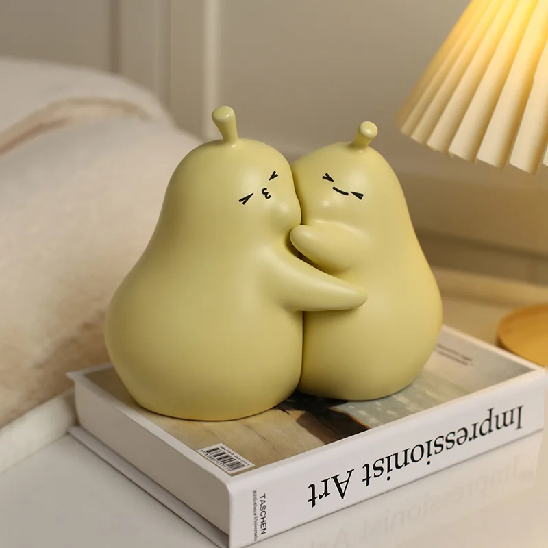 

Bookends Korea Ins Wind Hugging Pear Ceramic Fashion Soft Furnishing Home Decorative Items Ornaments Home Office Decoration