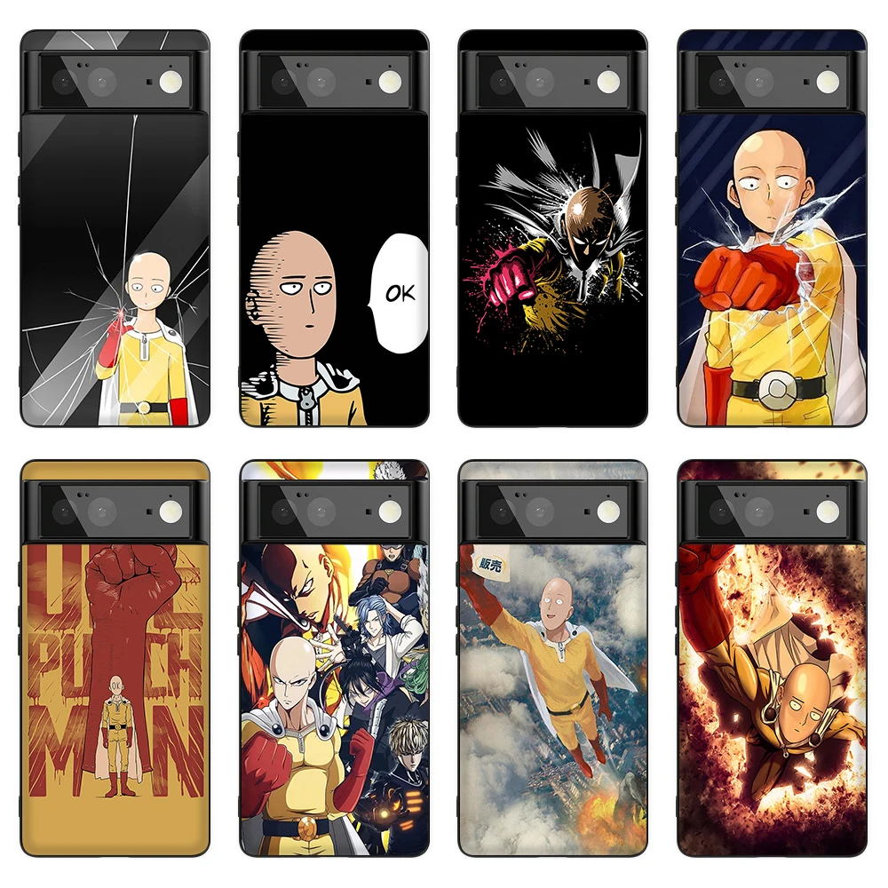 Чехол с Аниме ONE PUNCH-MAN для Google Pixel 6 Pro Черный силиконовый чехол 4A 5G 5A задняя крышка 3A