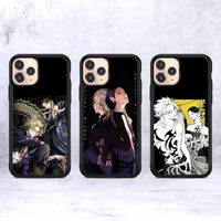 ran haitani and rindou tokyo revengers anime phone case silicone pctpu case for iphone 11 12 13 pro max 8 7 6 plus x se xr hard