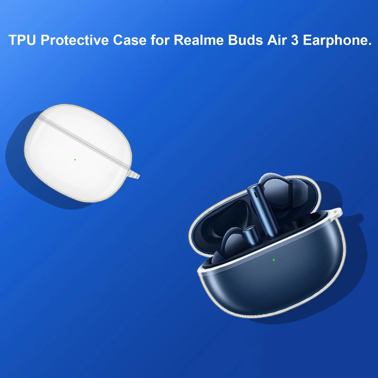 Прозрачные чехлы из ТПУ для Realme Buds Air 3, защитный чехол для беспроводных Bluetooth-наушников Realme Airbuds 3, защитный чехол-бампер