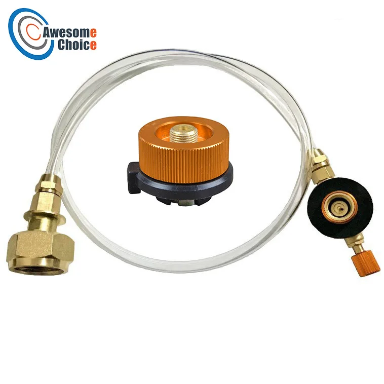 

Camping Gas Adapter Survival Outdoor Stove Accessories Supplies Equipment Filling Cylinder Butane Refill Camp Cooking Supplies
