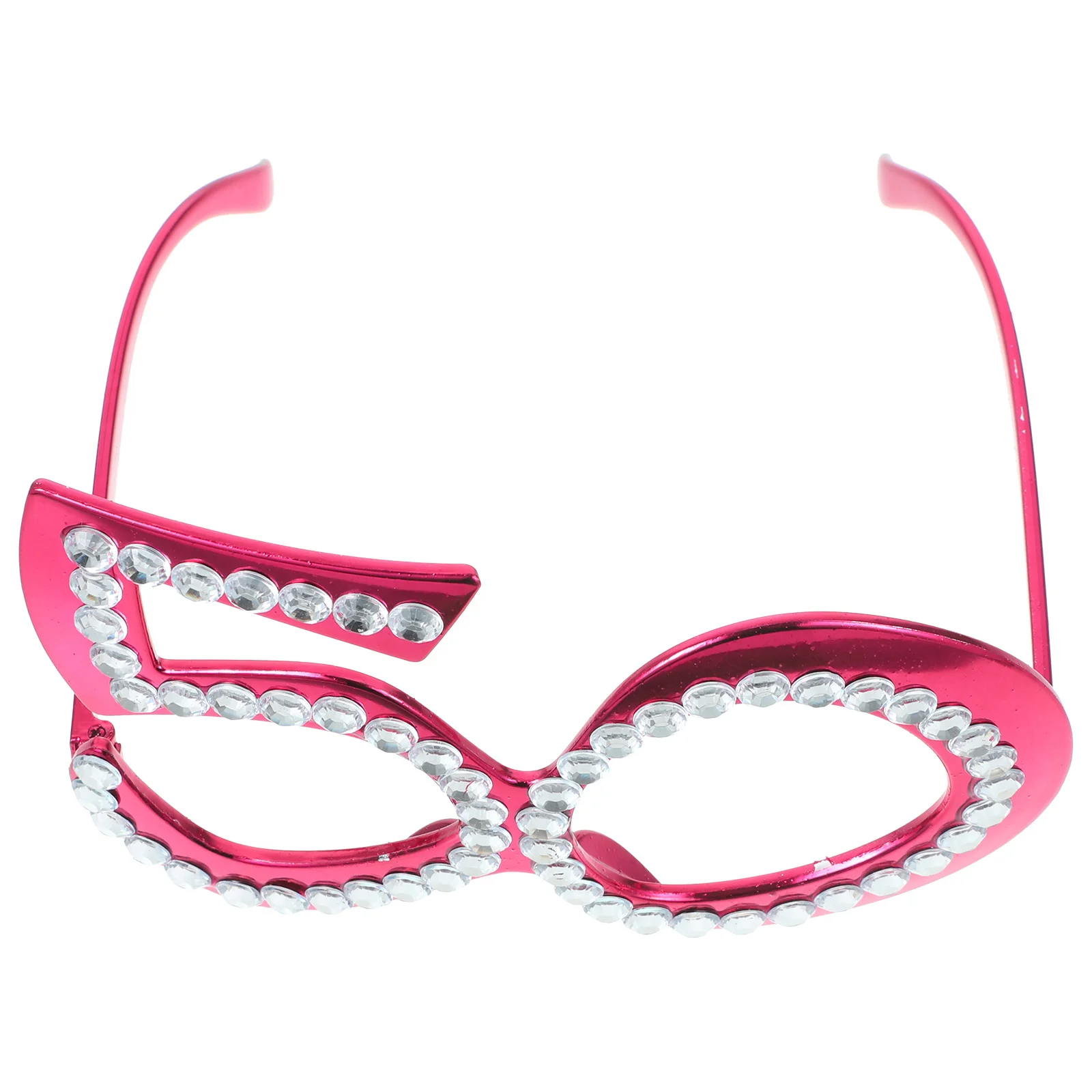 

1 Pair of Rhinestone Birthday Eyeglasses 50th Birthday Party Eyewear Photo Booth Prop Party Supplies