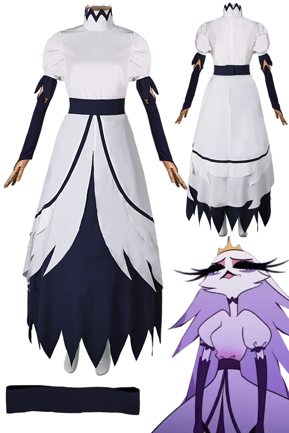 Fantasia Stella одежда для косплея белый мультяшный ТВ злой лидер босс Disfraz костюм