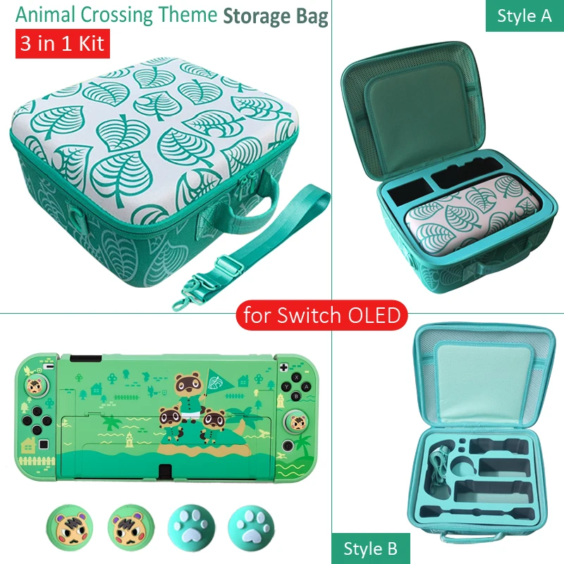 

Cute Storage Bag Animal Crossing for Nintendo Switch OLED Portable Carrying Case Nintend Switch OLED Game Accessories