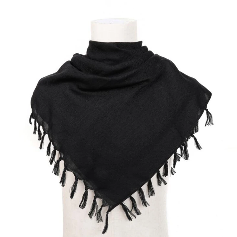 

110x110cm Tactical Scarf Arab Scarf Shemagh KeffIyeh Men & WomensHunting Hiking Cycling Camping Desert Scarf Warmer Headshawl