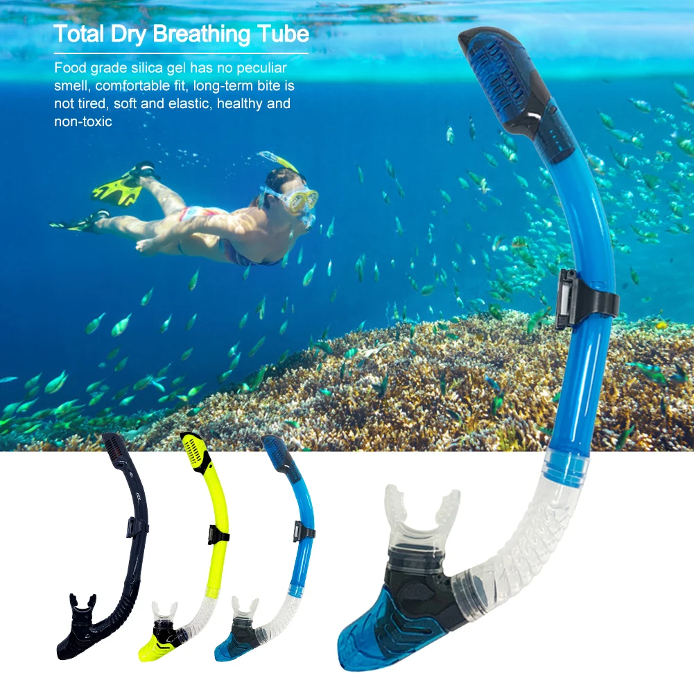 

Diving Snorkel Full Dry Underwater Breathing Tube Hose Gear Swimming Equipments Scuba Diving and Snorkeling Device