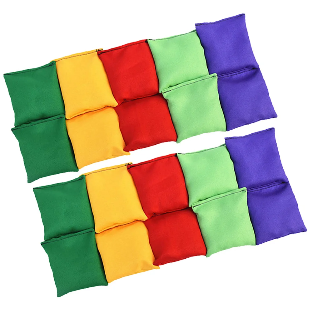 

20 Pcs Bean Bags Childrens Toys Toss Game Supplies Small Beanbags Throwing Game Toys Outdoor Toy