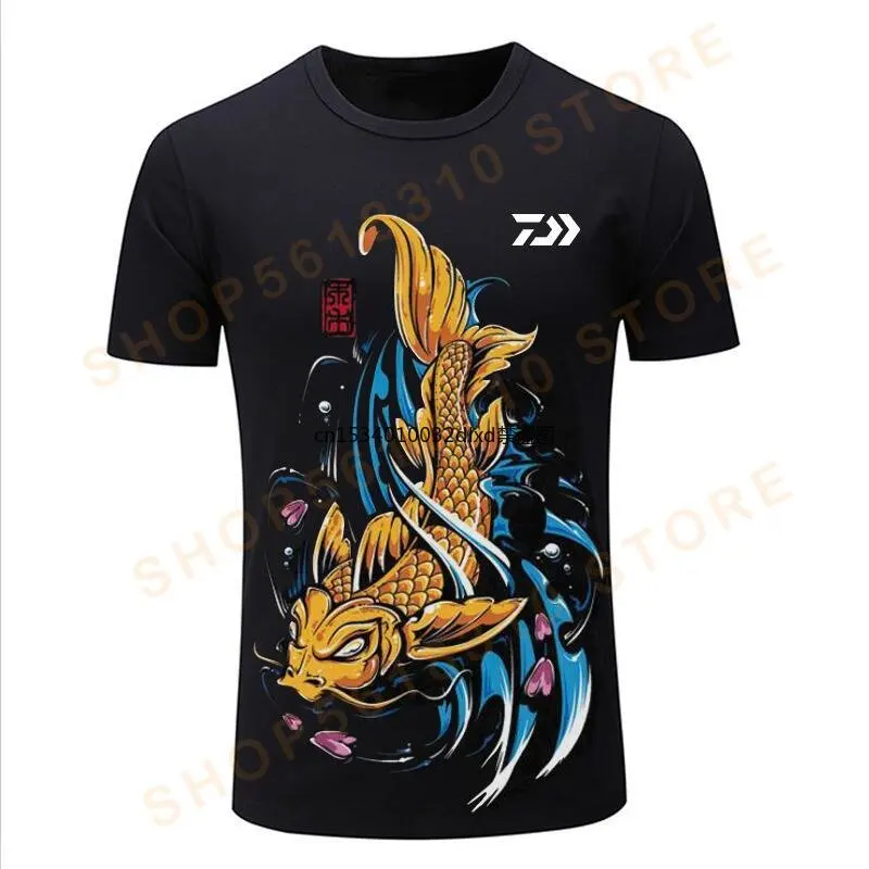 

2024 New A Fishing Clothings Quick Dry Sun Protection Fishing Shirts Anti-UV Fishing Clothes Short Sleeve Sport T-Shirt